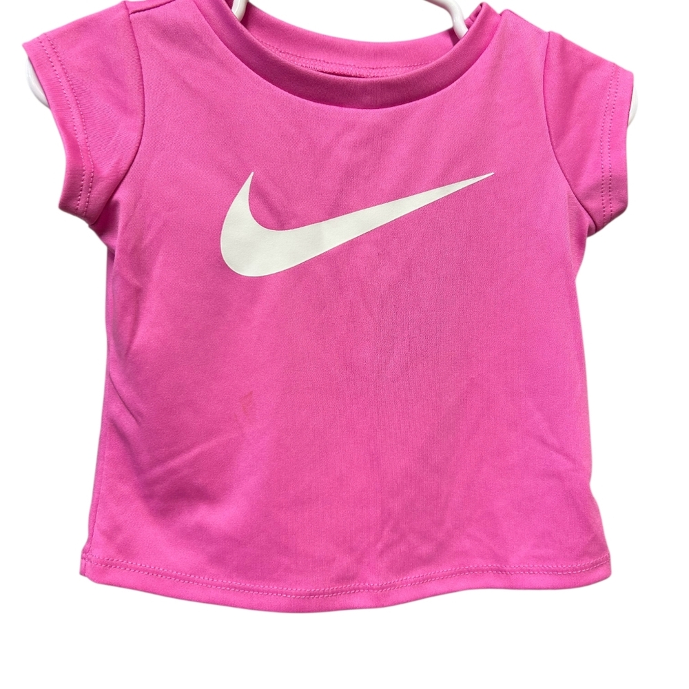 Nike Pink Baby Girls Dri-Fit Tee